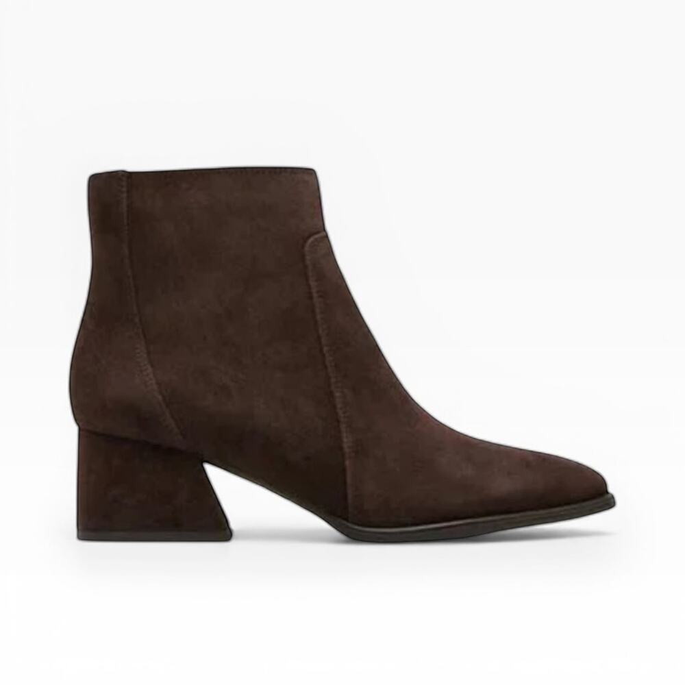 Blondo Marcie Brown Waterproof Suede Booties – Sz 9M